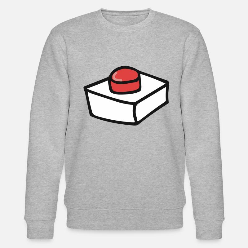 Button - Stanley/Stella CHANGER Unisex Organic Sweatshirt - heather grey