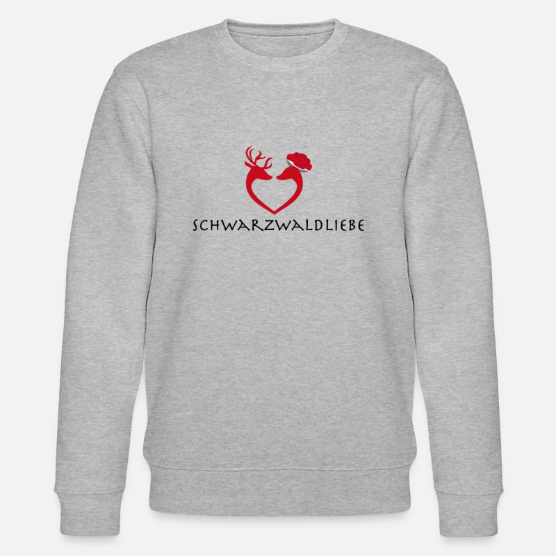 Schwarzwaldliebe - Schwarzwaldmädel Schwarzwald - Stanley/Stella Unisex Bio-Sweatshirt CHANGER  - Grau meliert