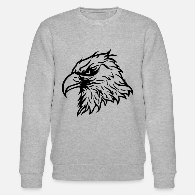 Cool Bald Eagle Eagle - Stanley/Stella CHANGER Unisex Organic Sweatshirt - heather grey
