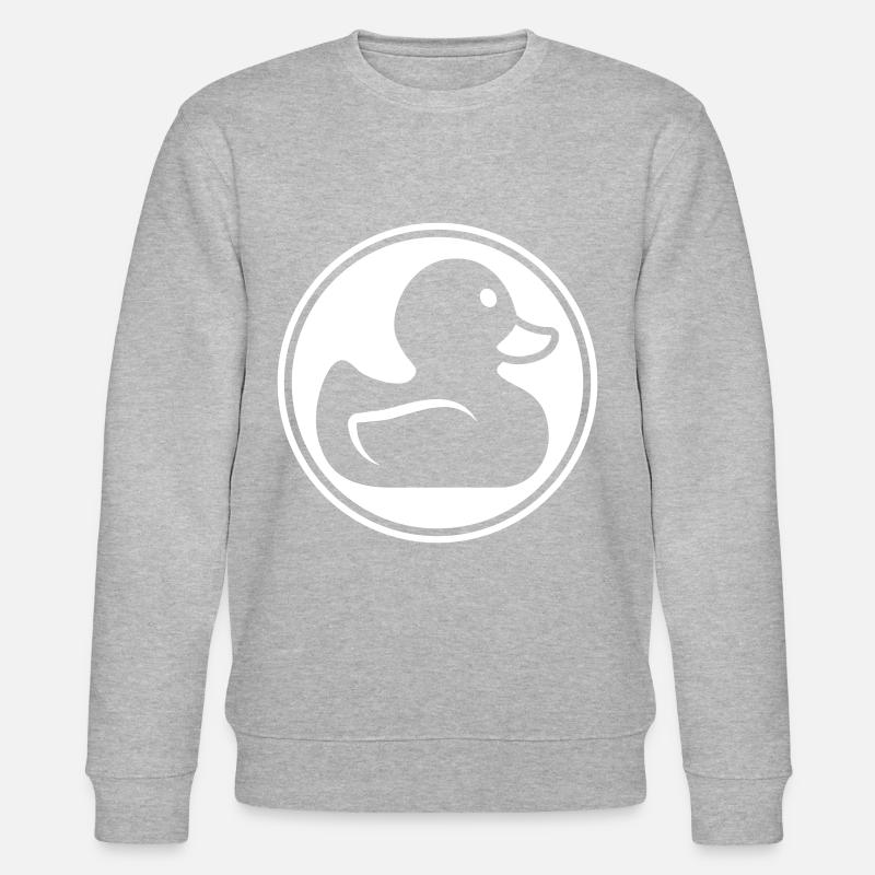 Icône de canard - Sweat bio CHANGER Stanley/Stella Unisexe - gris chiné
