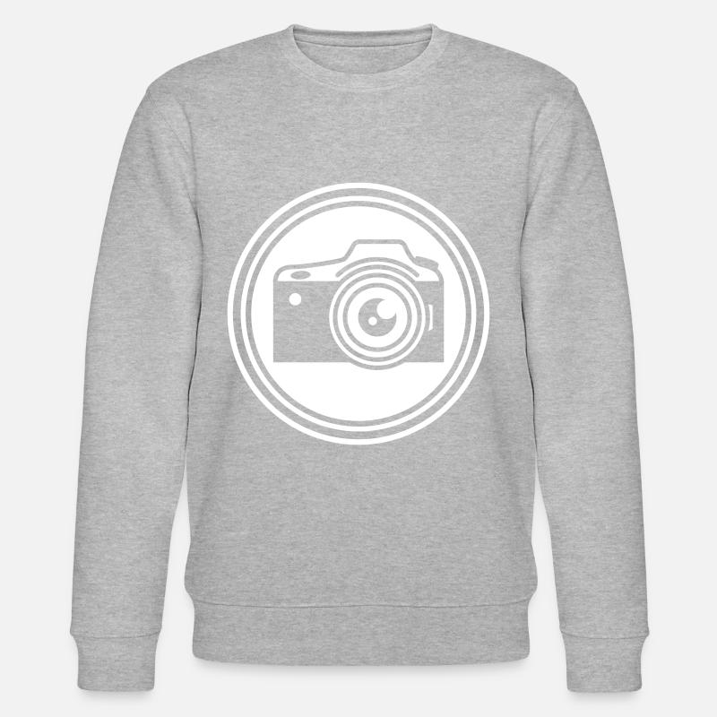 Kamera Silhouette icon - Stanley/Stella Unisex Bio-Sweatshirt CHANGER  - Grau meliert