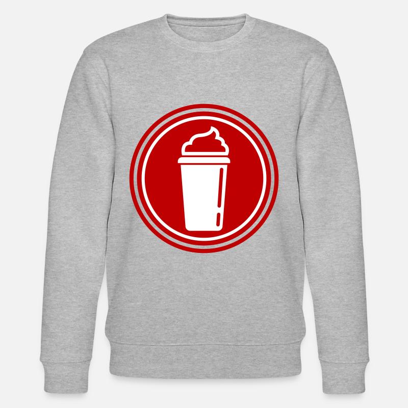 Kaffee Icon - Stanley/Stella Unisex Bio-Sweatshirt CHANGER  - Grau meliert