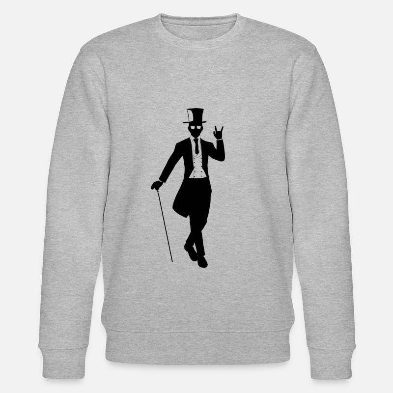 Gentleman Hipster - Stanley/Stella Unisex Bio-Sweatshirt CHANGER  - Grau meliert