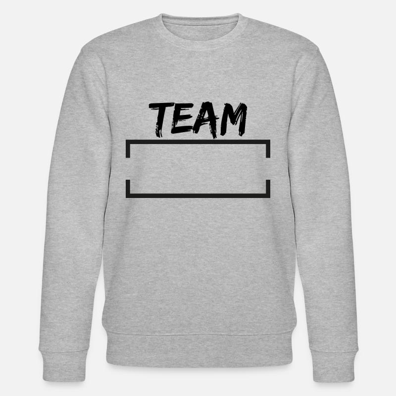 Team Motiv Geschenkidee - Stanley/Stella Unisex Bio-Sweatshirt CHANGER  - Grau meliert