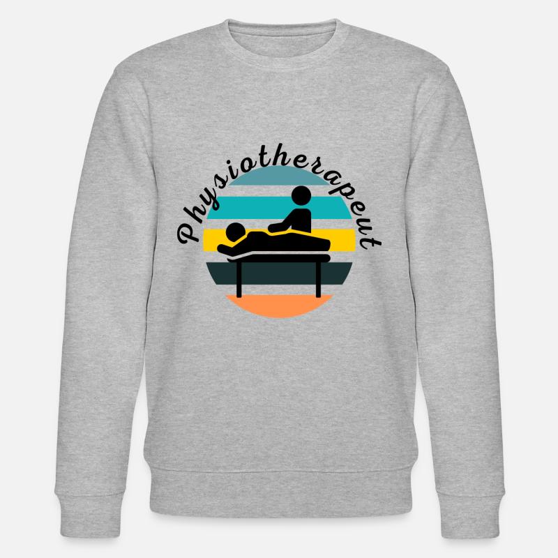 Physiotherapeut - Stanley/Stella Unisex Bio-Sweatshirt CHANGER - Grau meliert