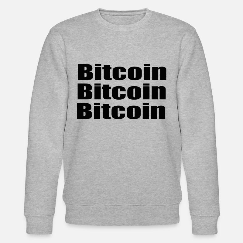 BITCOIN BITCOIN BITCOIN - Stanley/Stella Unisex Bio-Sweatshirt CHANGER  - Grau meliert