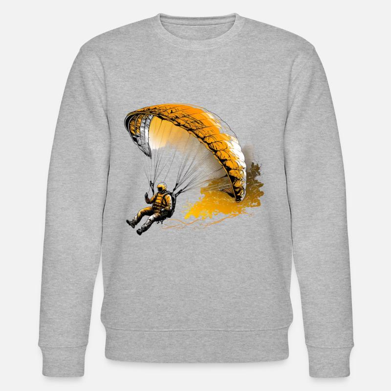 Flying high, paragliding - Stanley/Stella CHANGER Unisex Organic Sweatshirt - heather grey