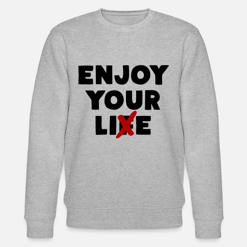 Enjoy Your Lie - Stanley/Stella Unisex Bio-Sweatshirt CHANGER  - Grau meliert