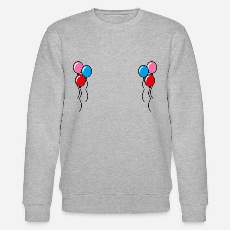 Luftballons Geschenkidee - Stanley/Stella Unisex Bio-Sweatshirt CHANGER  - Grau meliert