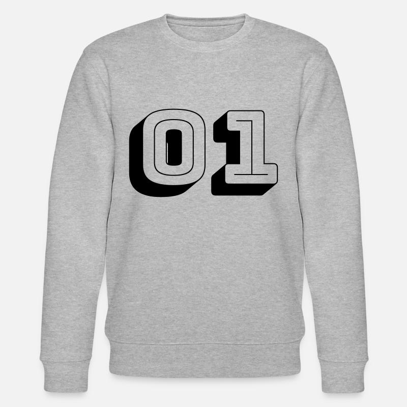 01 - Numéro -Équipe - Sweat bio CHANGER Stanley/Stella Unisexe - gris chiné