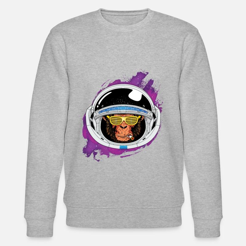 Singe de l'espace - Sweat bio CHANGER Stanley/Stella Unisexe - gris chiné