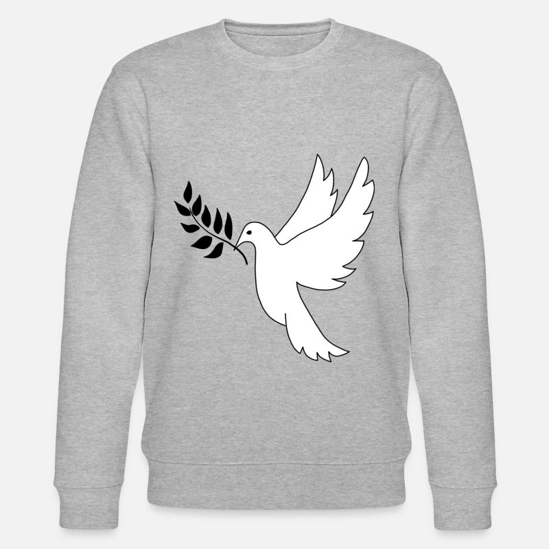 Friedenstaube - Stanley/Stella Unisex Bio-Sweatshirt CHANGER  - Grau meliert
