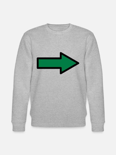 Pfeil Zeichen Symbole - Stanley/Stella Unisex Bio-Sweatshirt CHANGER - Grau meliert