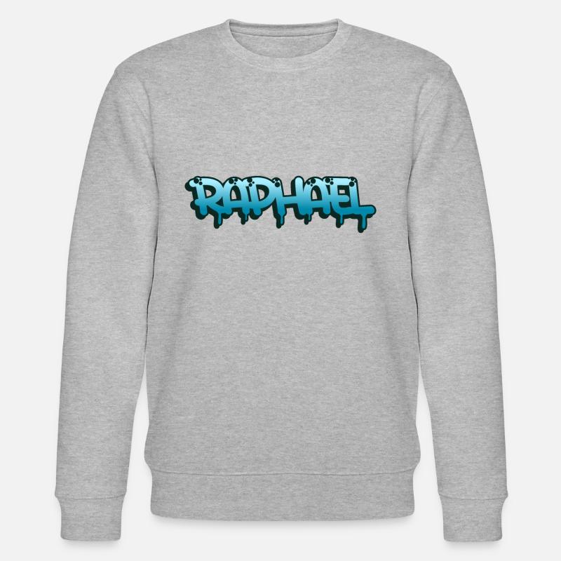 Graffiti prénom Raphael - Sweat bio CHANGER Stanley/Stella Unisexe - gris chiné