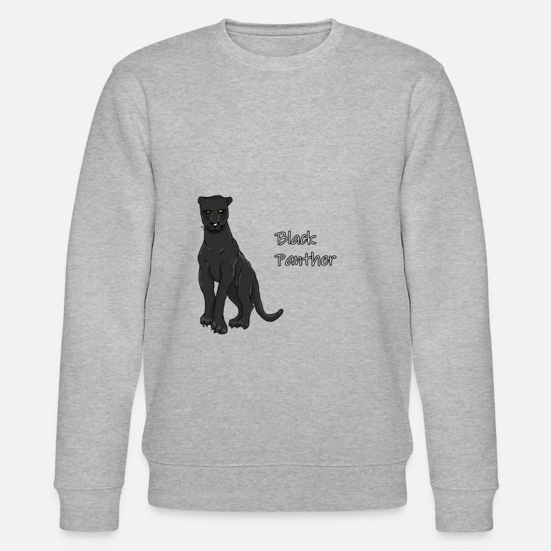 Panthère noire - Sweat bio CHANGER Stanley/Stella Unisexe - gris chiné