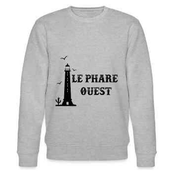 Bretagne Phare breton - Sweat bio CHANGER Stanley/Stella Unisexe - gris chiné - Devant - Nik (191cm) & Marisol (170cm)