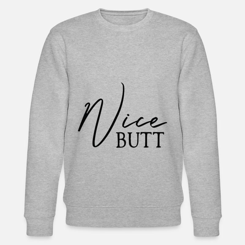 Nice Butt Hintern - Stanley/Stella Unisex Bio-Sweatshirt CHANGER  - Grau meliert