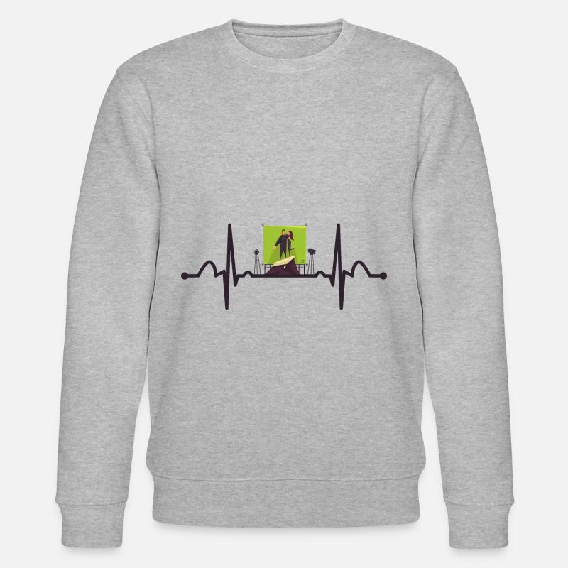 Schauspieler Herzschlag - Stanley/Stella Unisex Bio-Sweatshirt CHANGER  - Grau meliert