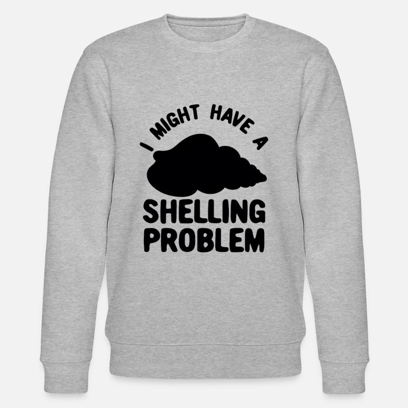 Shelling Collector Shelling Problem - Stanley/Stella CHANGER Unisex Organic Sweatshirt - heather grey