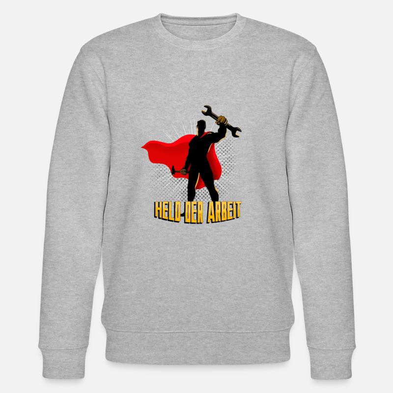 Held der Arbeit - Stanley/Stella Unisex Bio-Sweatshirt CHANGER  - Grau meliert