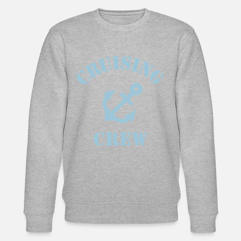 Cruising Crew (Schiffscrew / Anker) - Stanley/Stella Unisex Bio-Sweatshirt CHANGER  - Grau meliert