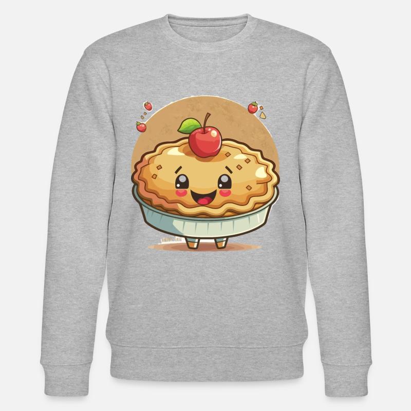 Thanksgiving-Kuchen - Stanley/Stella Unisex Bio-Sweatshirt CHANGER  - Grau meliert