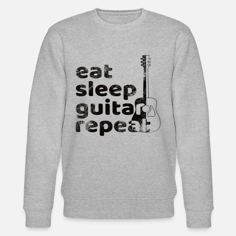 Eat Sleep Guitar Repeat - Sweat bio CHANGER Stanley/Stella Unisexe - gris chiné