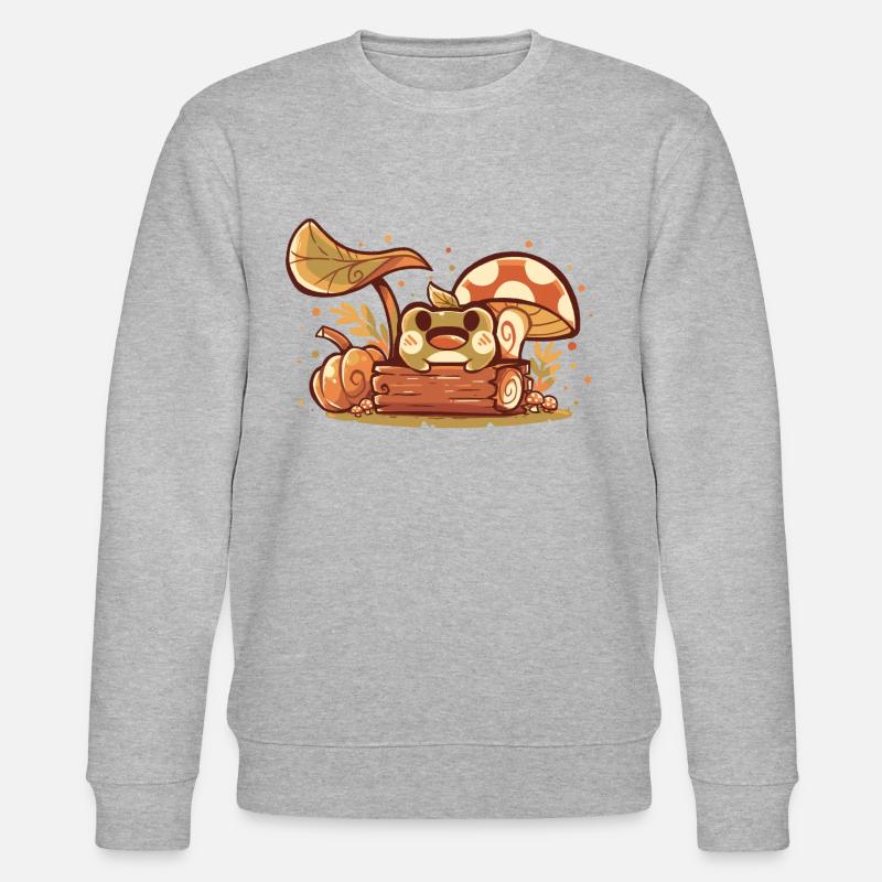 Herbst-Frosch - Stanley/Stella Unisex Bio-Sweatshirt CHANGER  - Grau meliert