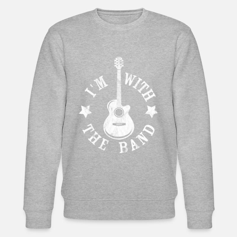 Ich bin bei der Band - Stanley/Stella Unisex Bio-Sweatshirt CHANGER  - Grau meliert