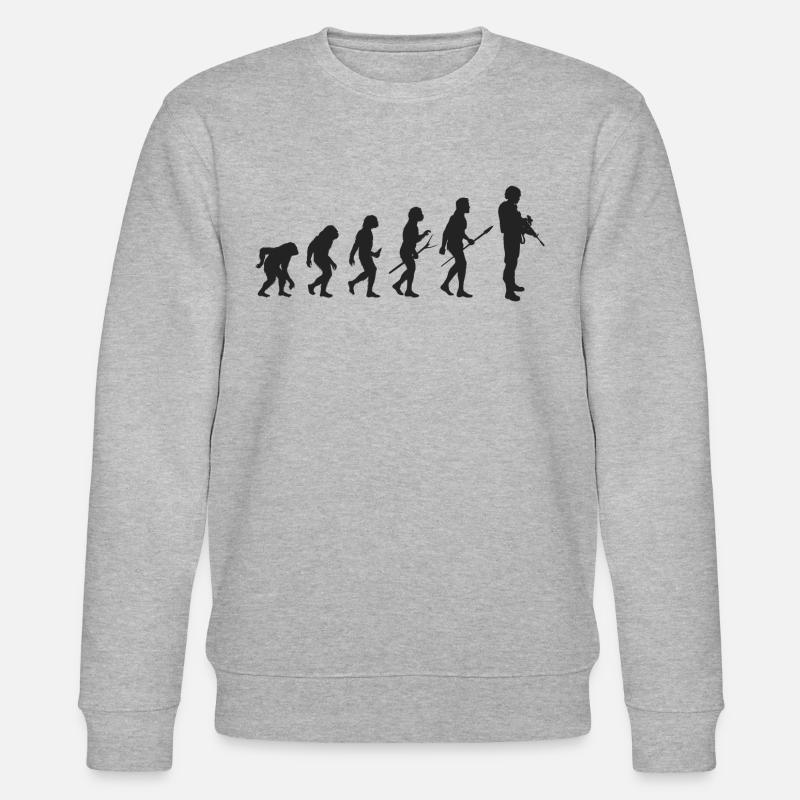 Entwicklung der Armee - Stanley/Stella Unisex Bio-Sweatshirt CHANGER  - Grau meliert