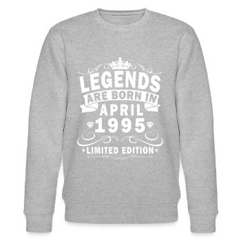 Avril 1995 Anniversaire Avril 1995 Avril 1995 - Sweat bio CHANGER Stanley/Stella Unisexe - gris chiné - Devant - Nik (191cm) & Marisol (170cm)