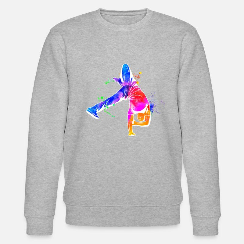 Break Dancer Hip Hop - Stanley/Stella Unisex Bio-Sweatshirt CHANGER  - Grau meliert
