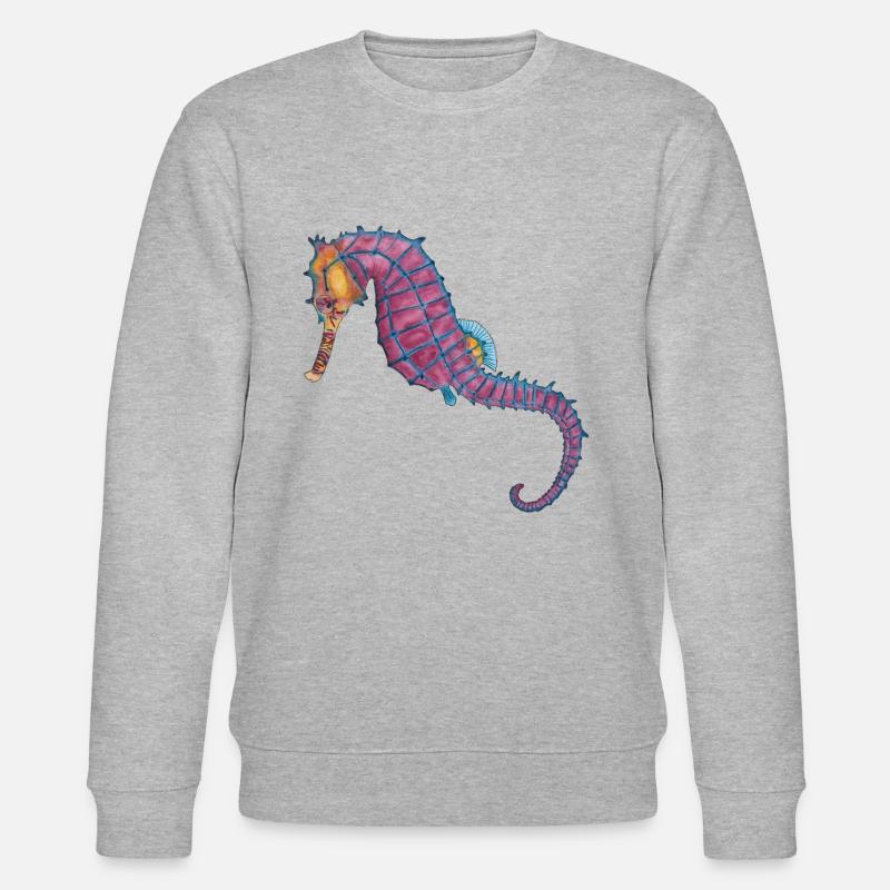 Seepferdchen Seepferd - Stanley/Stella Unisex Bio-Sweatshirt CHANGER  - Grau meliert
