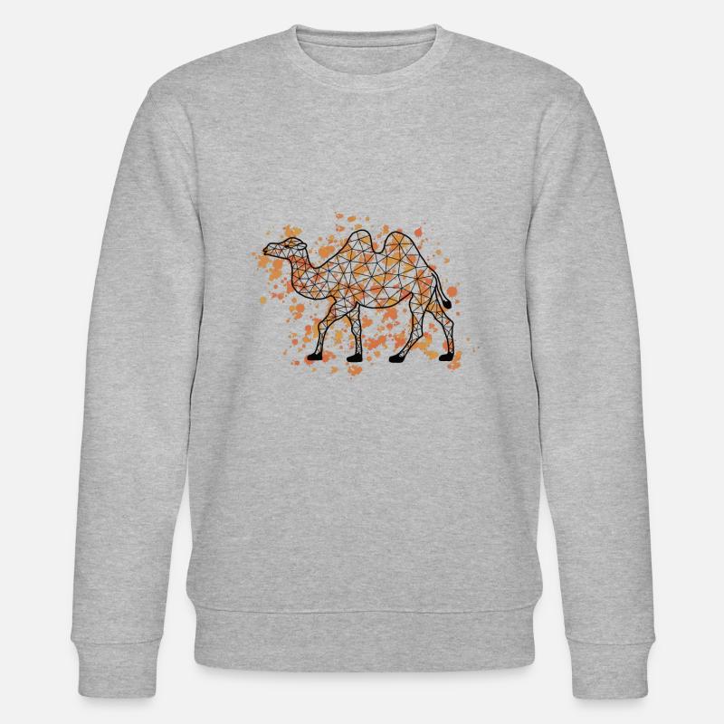 Camell GeomeTRIX bunt - Stanley/Stella Unisex Bio-Sweatshirt CHANGER  - Grau meliert