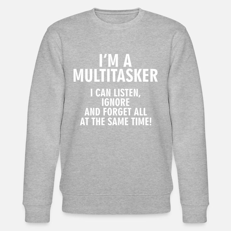 Multitasker - Stanley/Stella Unisex Bio-Sweatshirt CHANGER  - Grau meliert