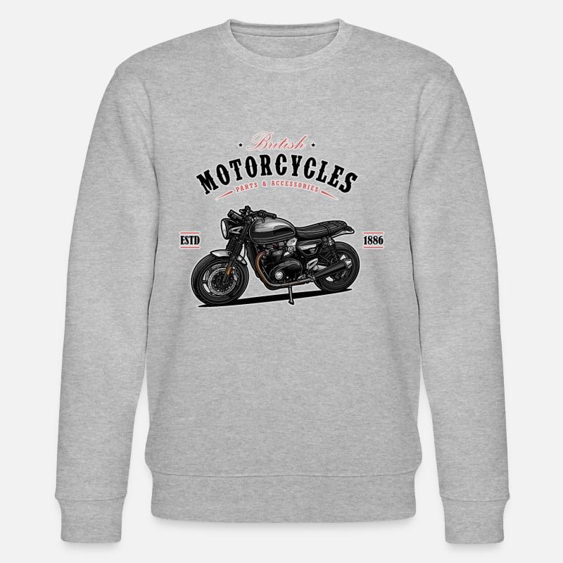 Modern Classic // Custom // Motorrad - Stanley/Stella Unisex Bio-Sweatshirt CHANGER  - Grau meliert