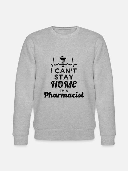 Apotheek Grappige Apotheek Technicus Gift Idee - Stanley/Stella Uniseks bio-sweatshirt CHANGER  - grijs gemêleerd