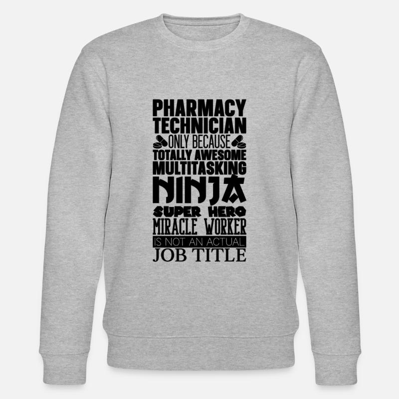 Apothekentechniker Techniker Apotheke Geschenkidee - Stanley/Stella Unisex Bio-Sweatshirt CHANGER  - Grau meliert