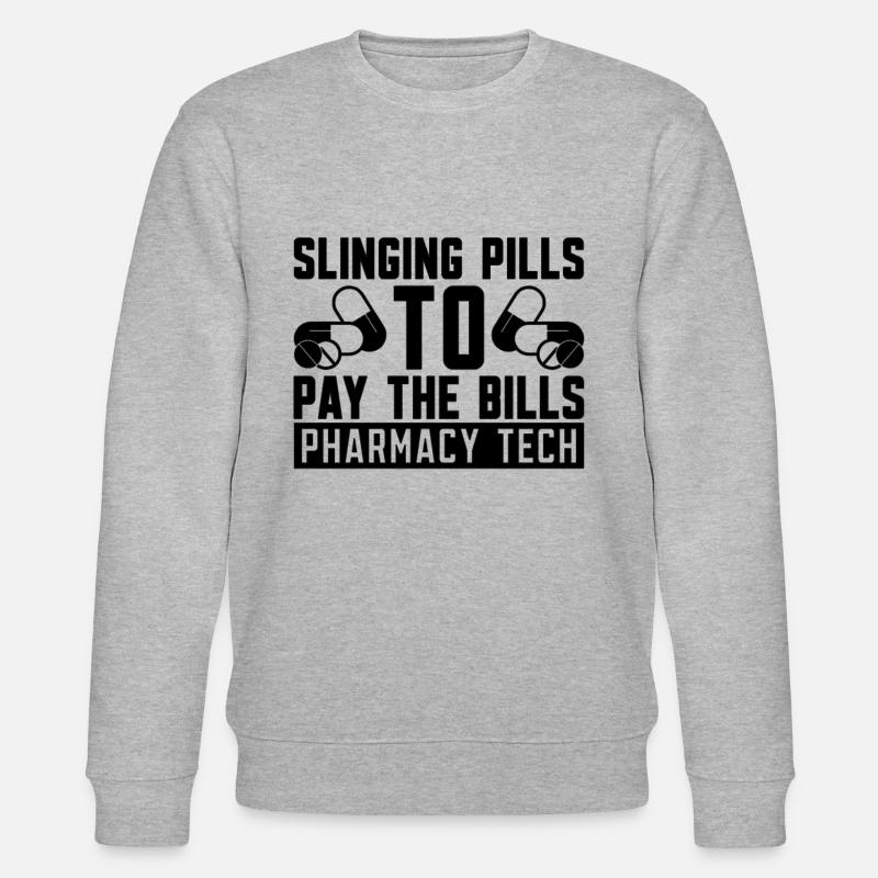 Apothekentechniker Apotheke Techniker Geschenkidee - Stanley/Stella Unisex Bio-Sweatshirt CHANGER  - Grau meliert