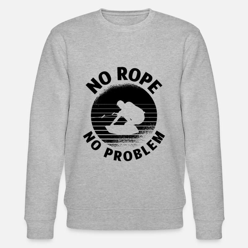 Wakeboard Wakeboarding Wakeboarder Geschenkidee - Stanley/Stella Unisex Bio-Sweatshirt CHANGER  - Grau meliert