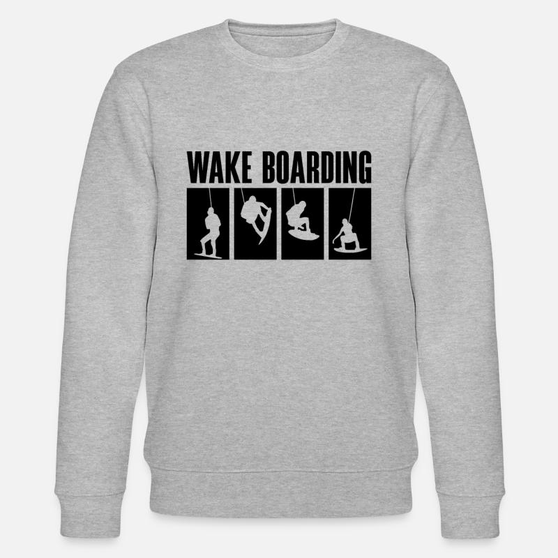 Wakeboard Wakeboarder Wakeboarding Idée Cadeau - Sweat bio CHANGER Stanley/Stella Unisexe - gris chiné