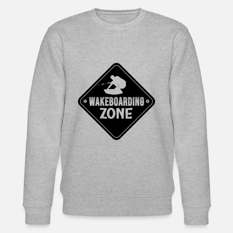 Wakeboarder Wakeboard Wakeboarden Geschenkidee - Stanley/Stella Unisex Bio-Sweatshirt CHANGER  - Grau meliert