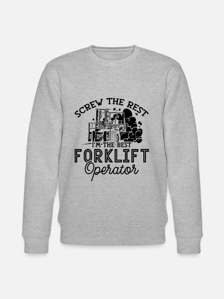Staplerfahrer Stapler Gabelstapler Geschenkidee - Stanley/Stella Unisex Bio-Sweatshirt CHANGER - Grau meliert