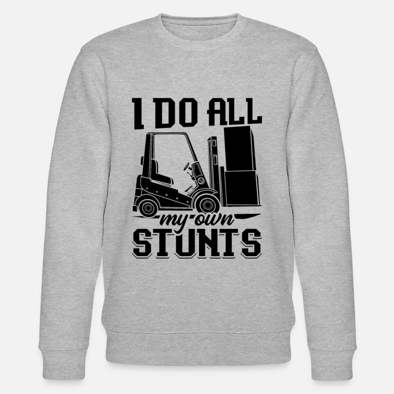 Staplerfahrer Lager Gabelstapler Geschenkidee - Stanley/Stella Unisex Bio-Sweatshirt CHANGER  - Grau meliert