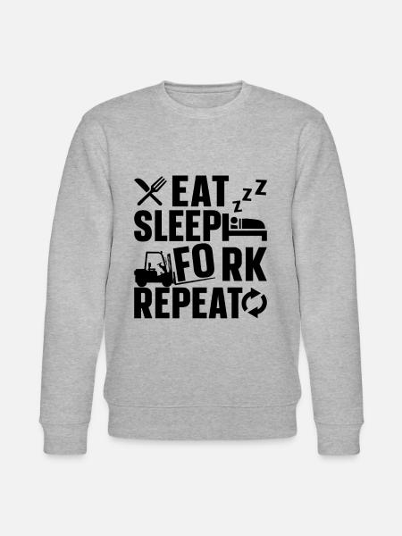Staplerfahrer Coole Gabelstapler Geschenkidee - Stanley/Stella Unisex Bio-Sweatshirt CHANGER  - Grau meliert