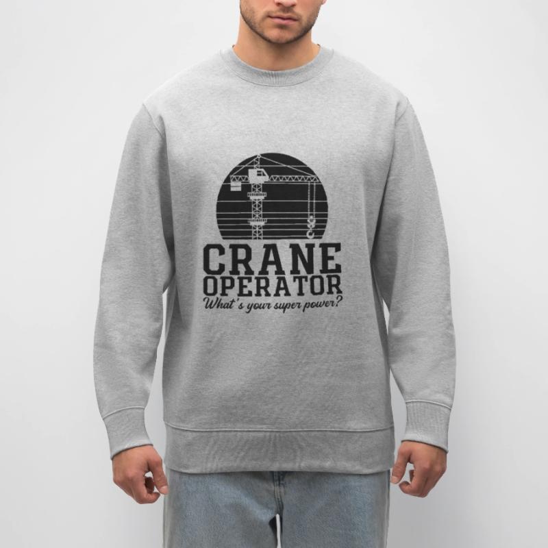 Crane operator Crane driver Construction worker Gift idea Stanley/Stella CHANGER Unisex Organic Sweatshirt
