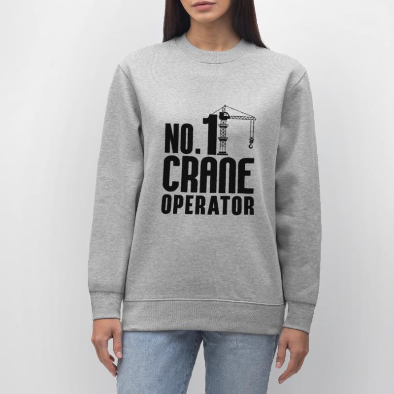 Crane Operator Construction Construction Profession Gift Idea Stanley/Stella CHANGER Unisex Organic Sweatshirt