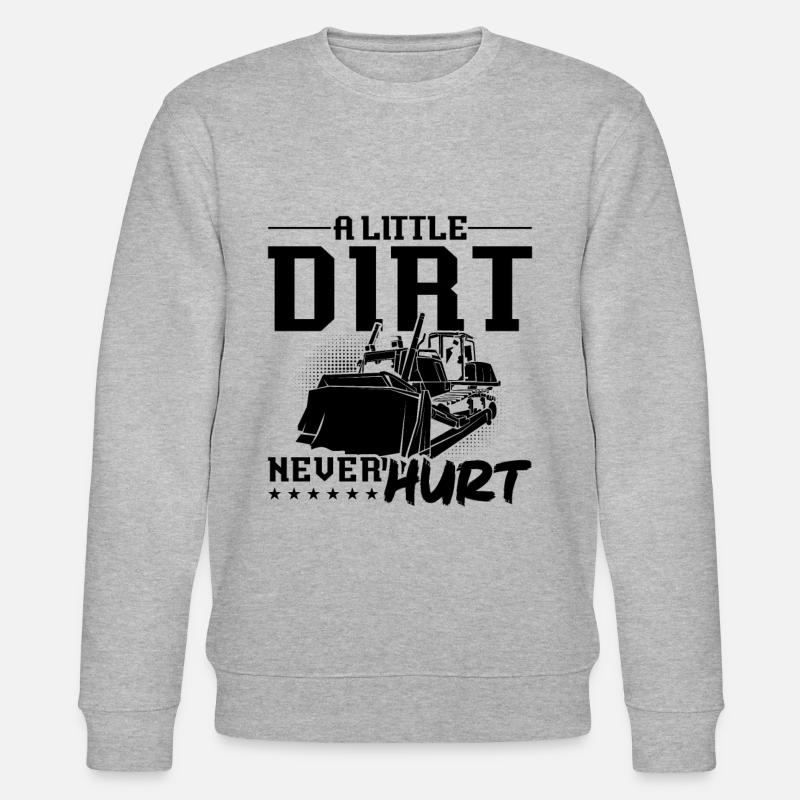 Bagger Raupe Bauarbeiter Bulldozer Geschenkidee - Stanley/Stella Unisex Bio-Sweatshirt CHANGER  - Grau meliert