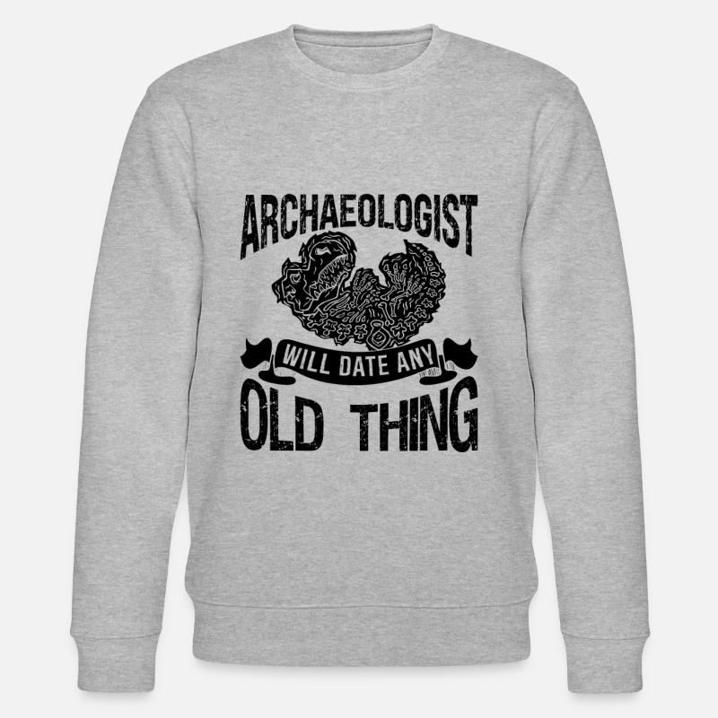 L’archéologue Will Archaeology Dig Archéologue - Sweat bio CHANGER Stanley/Stella Unisexe - gris chiné