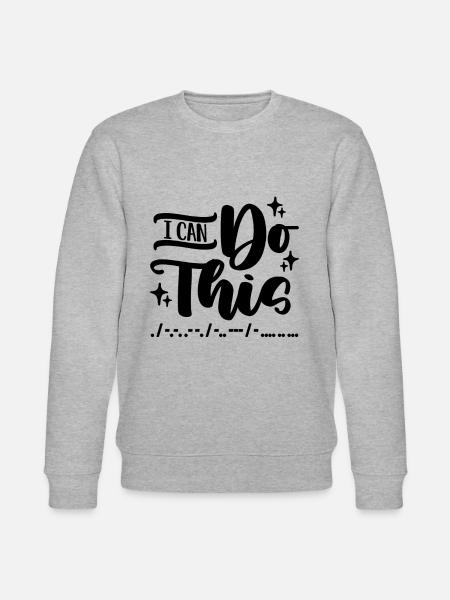 I Can Do This Ham Radio Antenna Ham Radio Operator - Stanley/Stella CHANGER Unisex Organic Sweatshirt - heather grey